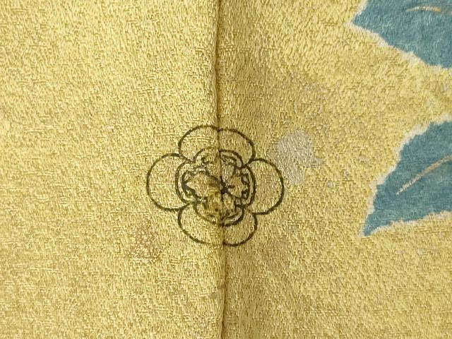 平和屋着物●訪問着　草花文　暈し染め　金彩　正絹　逸品　AABJ8204ck