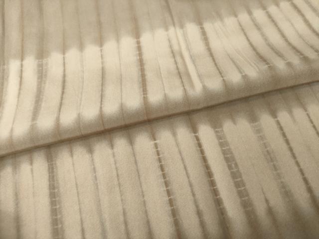 平和屋着物●男性　長襦袢　無双仕立て　絞り　横段文　正絹　逸品　未使用　AABJ8212ck