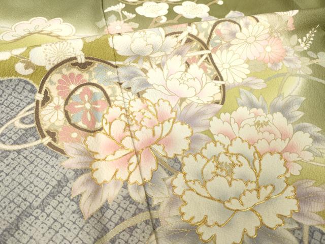 平和屋着物●豪華振袖　駒刺繍　花鼓文　やまと誂製　ロング丈　正絹　逸品　AABJ8217ck