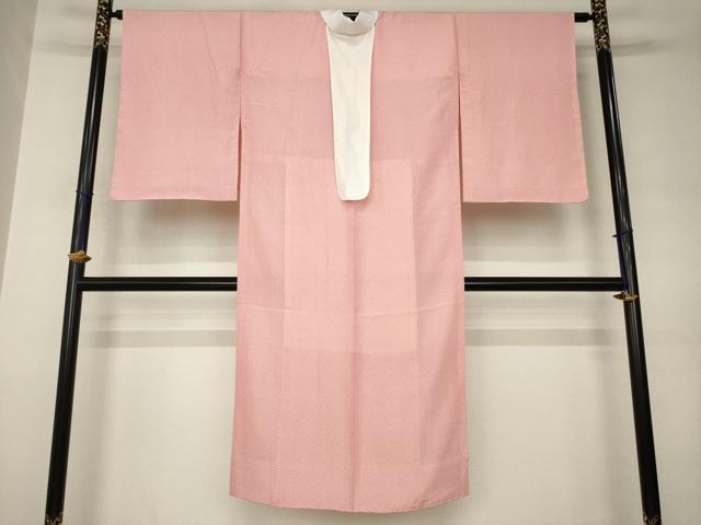 平和屋着物●長襦袢　無双仕立て　桜　半衿刺繍　正絹　逸品　AABJ8219ck