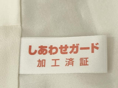 平和屋着物●上質な小紋　お召地　縞　正絹　逸品　AABJ8220ck
