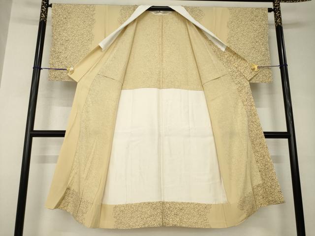 平和屋着物●長襦袢　無双仕立て　草花間道　正絹　逸品　未使用　AABJ8238ck