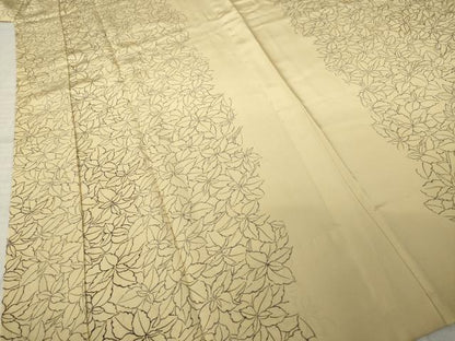 平和屋着物●長襦袢　無双仕立て　草花間道　正絹　逸品　未使用　AABJ8238ck