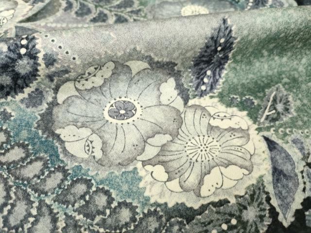 平和屋着物●訪問着　作家物　辻が花　舞花文　暈し染め　正絹　逸品　AABJ8239ck