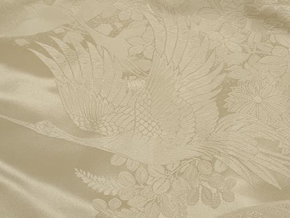 平和屋本店●白打掛　白無垢　和装　婚礼　結婚式　花嫁　神社挙式　唐織　飛鶴花文　逸品　AABJ8241ou