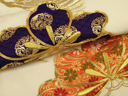 平和屋本店●色打掛　和装　婚礼　結婚式　花嫁　神社挙式　総刺繍　駒刺繍　鳳凰松文　金銀糸　逸品　AABJ8244ou