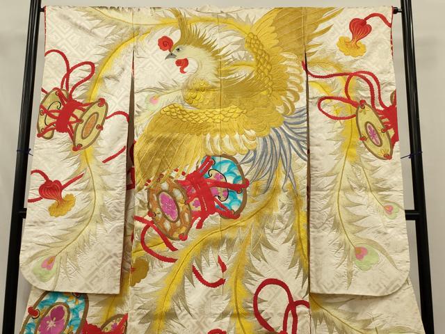 平和屋本店●色打掛　和装　婚礼　結婚式　花嫁　神社挙式　刺繍　鳳凰花鼓文　金銀糸　逸品　AABJ8249ou
