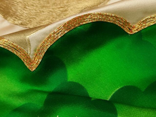 平和屋本店●色打掛　和装　婚礼　結婚式　花嫁　神社挙式　駒刺繍　御所車飛鶴文　金銀糸　逸品　AABJ8258ou