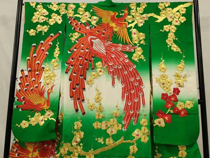 平和屋本店●色打掛　和装　婚礼　結婚式　花嫁　神社挙式　刺繍　孔雀梅文　金銀糸　逸品　AABJ8261ou