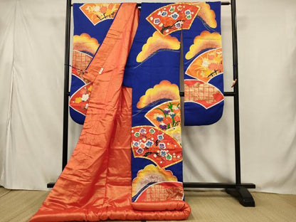 平和屋本店●色打掛　和装　婚礼　結婚式　花嫁　神社挙式　駒刺繍　地紙梅松文　金銀糸　逸品　AABJ8262ou