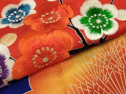 平和屋本店●色打掛　和装　婚礼　結婚式　花嫁　神社挙式　駒刺繍　地紙梅松文　金銀糸　逸品　AABJ8262ou