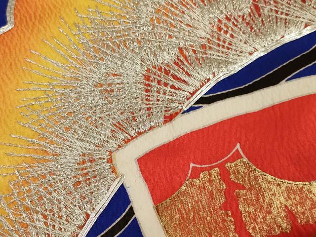 平和屋本店●色打掛　和装　婚礼　結婚式　花嫁　神社挙式　駒刺繍　地紙梅松文　金銀糸　逸品　AABJ8262ou