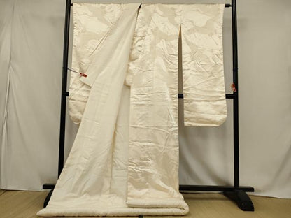 平和屋本店●白打掛　白無垢　和装　婚礼　結婚式　花嫁　神社挙式　飛鶴文　逸品　AABJ8265ou