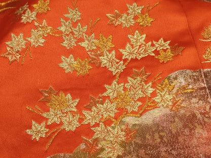平和屋本店●色打掛　和装　婚礼　結婚式　花嫁　神社挙式　総刺繍　人物風景文　金糸　逸品　AABJ8273ou