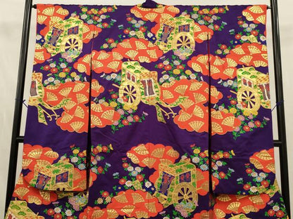 平和屋本店●色打掛　和装　婚礼　結婚式　花嫁　神社挙式　唐織　御所車花文　逸品　AABJ8275ou