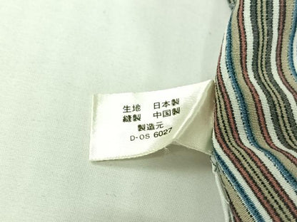 平和屋着物▽小紋　単衣　縞　洗える着物　AABJ8282jh