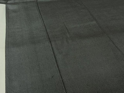 平和屋着物▽上質な小紋　単衣　変わり縞　正絹　逸品　AABJ8293jh
