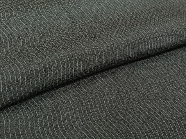 平和屋着物▽上質な小紋　単衣　変わり縞　正絹　逸品　AABJ8293jh