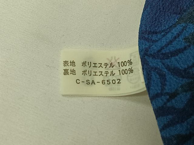 平和屋着物▽小紋　単衣　風景文　洗える着物　AABJ8296jh