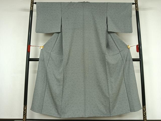 平和屋着物▽江戸小紋　単衣　花尽くし文　洗える着物　AABJ8303jh