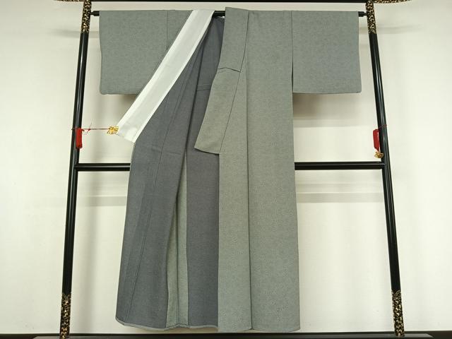 平和屋着物▽江戸小紋　単衣　花尽くし文　洗える着物　AABJ8303jh