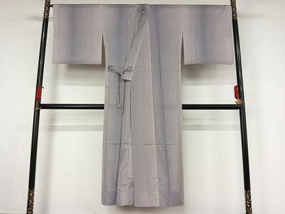 平和屋着物▽道中着　スリーシーズン　春夏秋　塵除け　霞文　暈し染め　ロング丈　正絹　逸品　AABJ8306jh