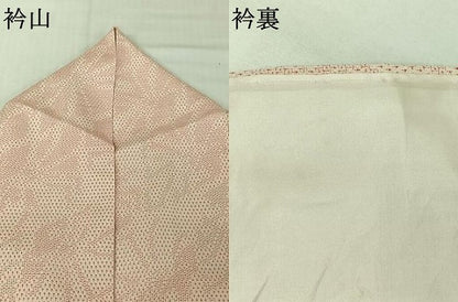 平和屋着物▽本塩沢　単衣　110亀甲　幾何学文様　松坂屋扱い　正絹　逸品　AABJ8308jh