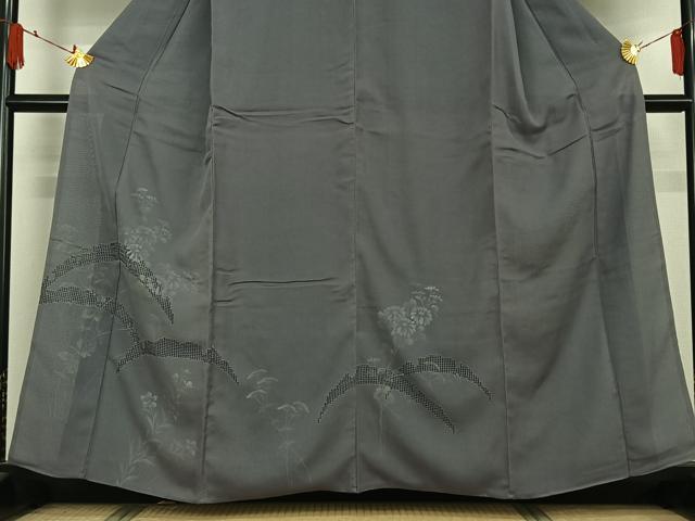 平和屋着物▽訪問着　無双　紗袷　紗×絽　雪芝花文　ますいわ屋扱い　正絹　逸品　AABJ8310jh