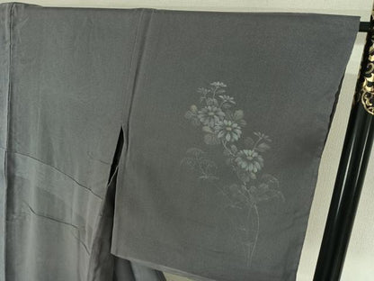 平和屋着物▽訪問着　無双　紗袷　紗×絽　雪芝花文　ますいわ屋扱い　正絹　逸品　AABJ8310jh