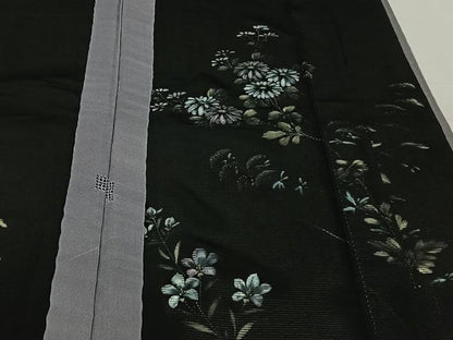 平和屋着物▽訪問着　無双　紗袷　紗×絽　雪芝花文　ますいわ屋扱い　正絹　逸品　AABJ8310jh