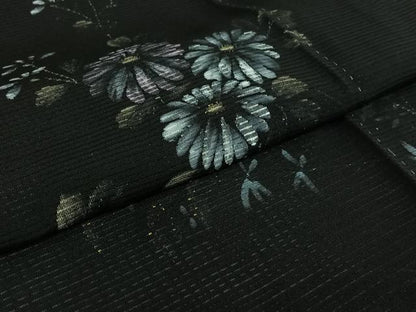 平和屋着物▽訪問着　無双　紗袷　紗×絽　雪芝花文　ますいわ屋扱い　正絹　逸品　AABJ8310jh
