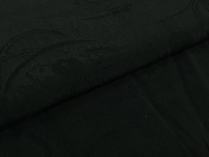 平和屋着物▽羽織　スリーシーズン　春夏秋　塵除け　流水花文　黒地　正絹　逸品　AABJ8313jh