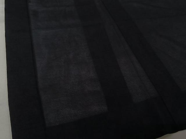 平和屋着物▽羽織　スリーシーズン　春夏秋　塵除け　黒地　正絹　逸品　AABJ8314jh
