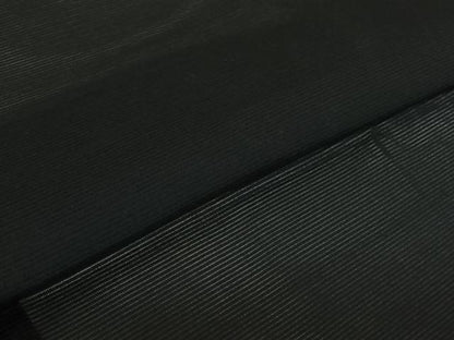 平和屋着物▽羽織　スリーシーズン　春夏秋　塵除け　黒地　正絹　逸品　AABJ8318jh
