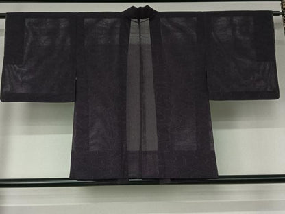 平和屋着物▽羽織　スリーシーズン　春夏秋　塵除け　流水文　正絹　逸品　AABJ8322jh