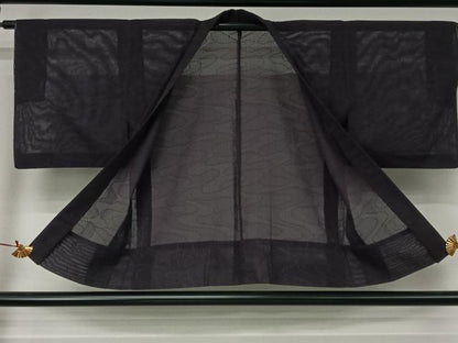 平和屋着物▽羽織　スリーシーズン　春夏秋　塵除け　流水文　正絹　逸品　AABJ8322jh