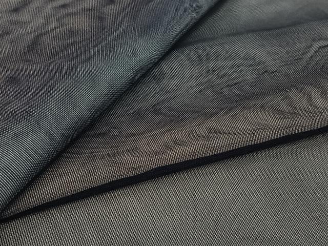 平和屋着物▽上質な小紋　無双　紗袷　紗×紗　霞文　暈し染め　正絹　逸品　AABJ8329jh