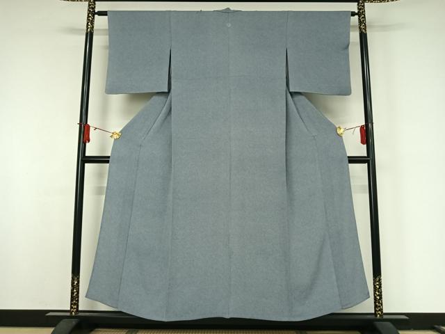 平和屋着物▽小紋師　飯島輝也　江戸小紋　単衣　極小鮫小紋柄　正絹　逸品　AABJ8350jh