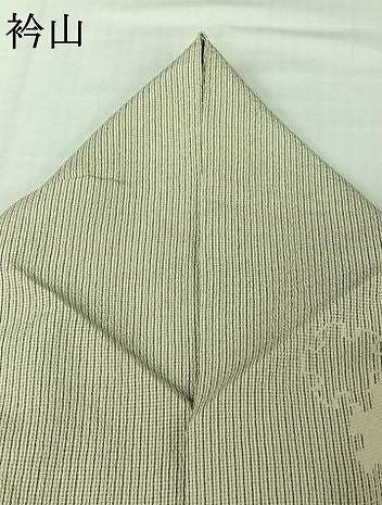 平和屋着物▽本塩沢　単衣　雪輪文　健勝苑扱い　正絹　逸品　AABJ8352jh