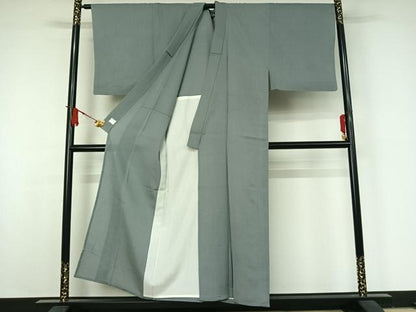 平和屋着物＊夏物　男性　お召　霞文　高島屋扱い　正絹　逸品　AABJ8353jh