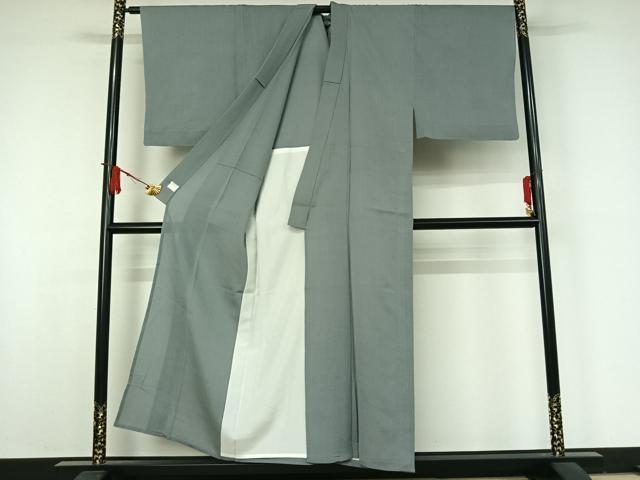 平和屋着物＊夏物　男性　お召　霞文　高島屋扱い　正絹　逸品　AABJ8353jh