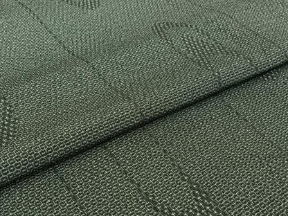 平和屋着物▽本塩沢　単衣　110亀甲　霞文　正絹　逸品　AABJ8357jh