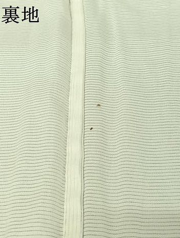 平和屋着物▽訪問着　無双　紗袷　紗×絽　手描き　芝葉文　正絹　逸品　AABJ8358jh