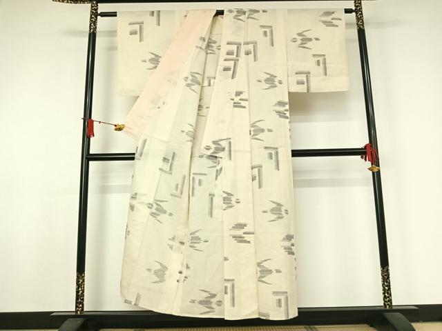 平和屋着物▽小紋　単衣　飛鳥文　AABJ8360jh