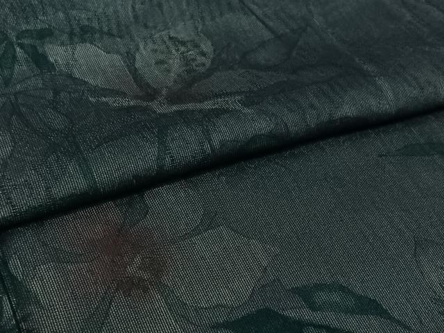 平和屋着物▽訪問着　無双　紗袷　紗×紗　手描き　草花文　正絹　逸品　AABJ8364jh