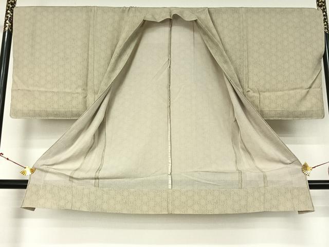 平和屋着物▽男性　長羽織　スリーシーズン　春夏秋　塵除け　幾何学文様　正絹　逸品　未使用　AABJ8372jh