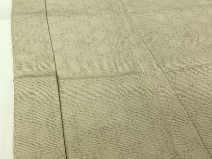 平和屋着物▽男性　長羽織　スリーシーズン　春夏秋　塵除け　幾何学文様　正絹　逸品　未使用　AABJ8372jh