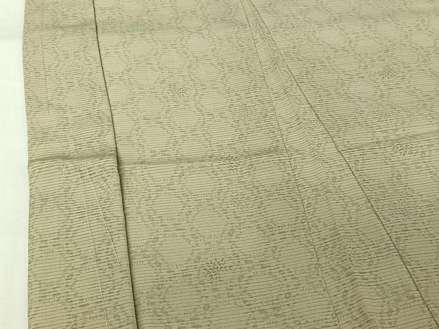 平和屋着物▽男性　長羽織　スリーシーズン　春夏秋　塵除け　幾何学文様　正絹　逸品　未使用　AABJ8372jh