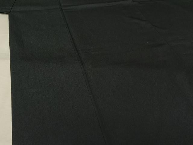 平和屋着物▽男性　色無地　単衣　お召地　鉄御納戸色　キングサイズ　正絹　逸品　未使用　AABJ8374jh