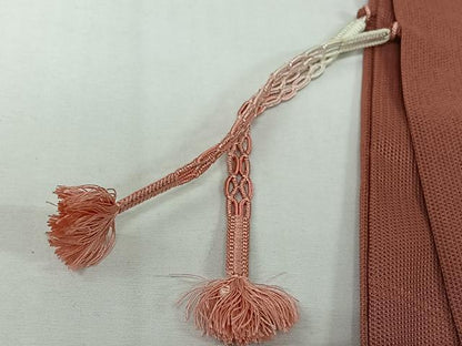 平和屋着物▽羽織　スリーシーズン　春夏秋　塵除け　竜田川文　桃色　正絹　逸品　AABJ8382jh